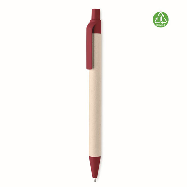 Кулькова ручка з переробки MITO PEN MO6822-05, червоний