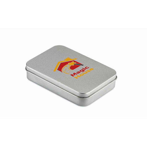 Игральные карты в коробочке MO7529-16 AMIGO, матовое серебро