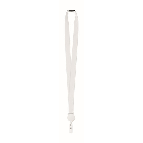 Ланьярд із бейджем ZIP LANYARD MO9852-06, білий